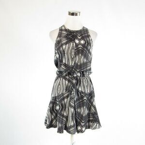 Townsen black silk A-line dress S